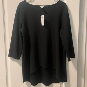 NWT Chicos black long sleeve sweater